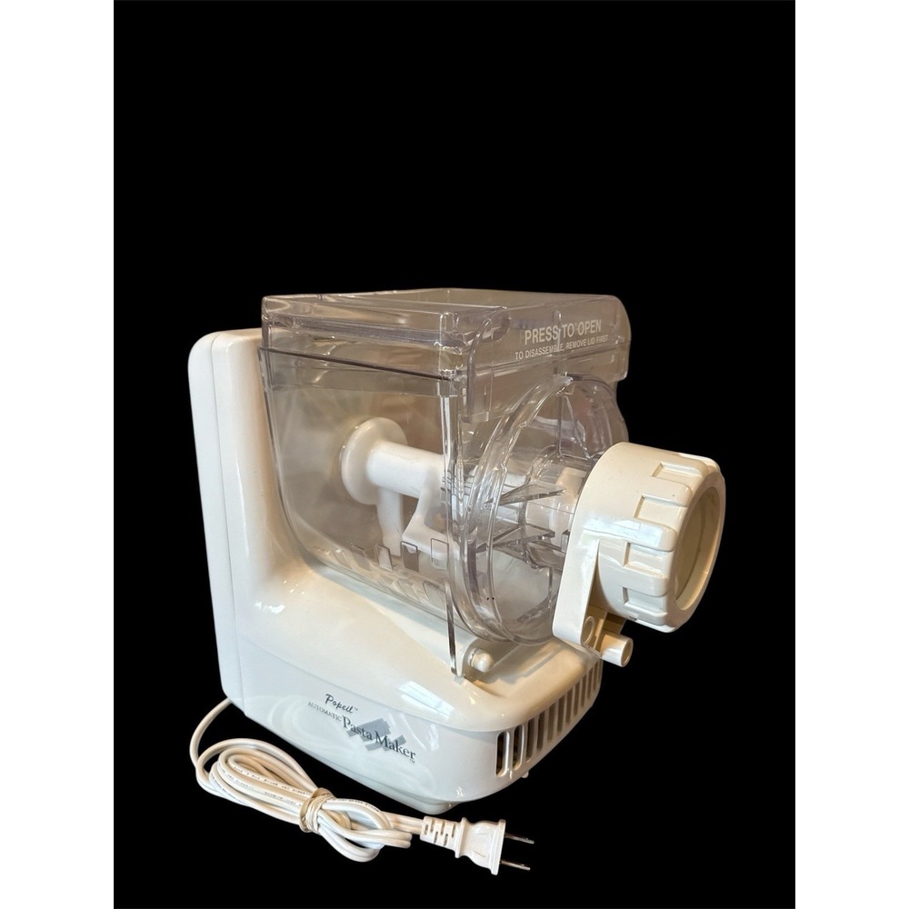 POPEIL P400 electric pasta maker recipe book automatically knead shape pasta.